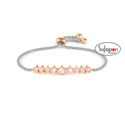 PULSERA CON CRISTALES DE COLOR ROSA CON FORMA DE ESTRELLA DE NOMINATION
