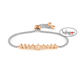 PULSERA CON CRISTALES DE COLOR CHAMPÁN CON FORMA DE ESTRELLA DE NOMINATION