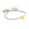 PULSERA MILLELUCI DORADA TRÉBOL DE NOMINATION