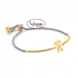 PULSERA MILLELUCI DORADA NIÑA, DE NOMINATION