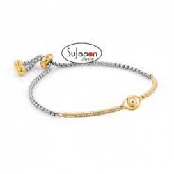 PULSERA MILLELUCI DORADA OJO TURCO, DE NOMINATION