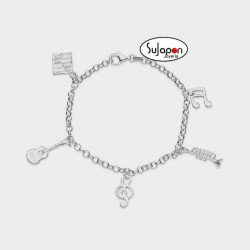 PULSERA PLATA PROFESION MUSICA