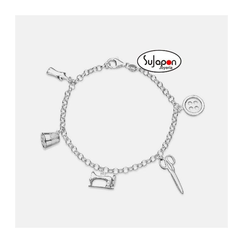 PULSERA PLATA PROFESION MODISTA