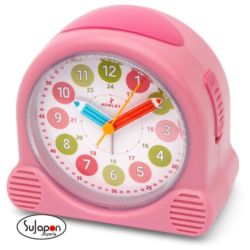 DESPERTADOR NOWLEY INFANTIL ROSA O AZUL