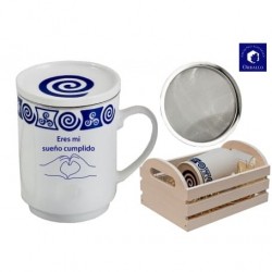 TAZA PORCELANA INFUSIÓN CELTA "ERES MI SUEÑO CUMPLIDO"