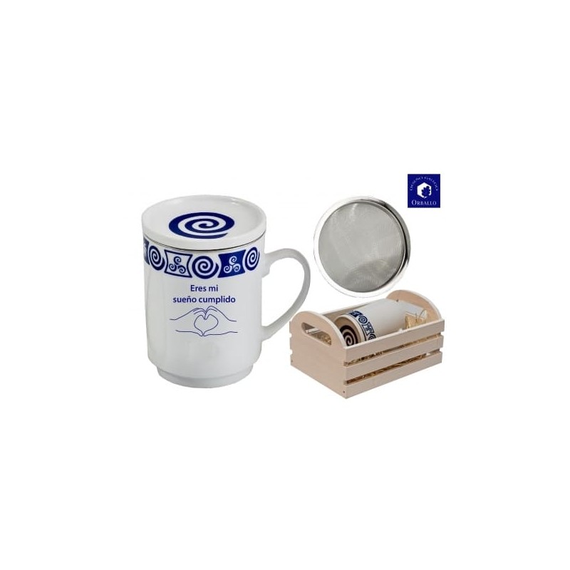 TAZA PORCELANA INFUSIÓN CELTA "ERES MI SUEÑO CUMPLIDO"