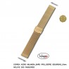 CORREA DE ACERO DORADA TIPO MILANESA 20 mm.