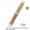CORREA DE ACERO DORADA TIPO MILANESA 22 mm.