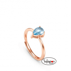 ANILLO COLOUR WAVE CON ZIRCONIA AZUL DE NOMINATION