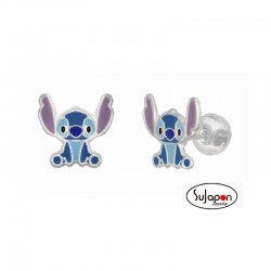 PENDIENTES DISNEY DE PLATA STITCH