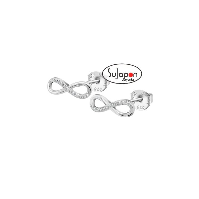PENDIENTES LOTUS SILVER INFINITO CIRCONITAS