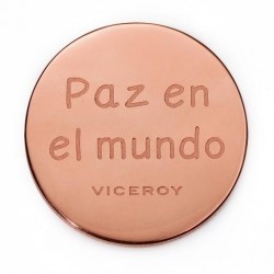 MEDALLÓN CHAPADO ROSA VICEROY PARTE DE ATRAS