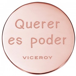 MEDALLÓN CHAPADO ROSA VICEROY PARTE DE ATRAS