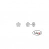 PENDIENTES PLATA FLOR DE ROSCA MAREA JEWELS