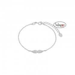 PULSERA PLATA MAREA CON ALAS CON CIRCONITAS