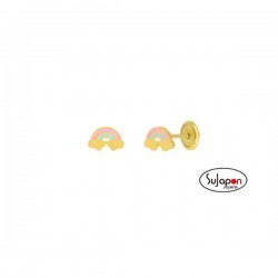 PENDIENTES PLATA DORADA ARCOIRIS MAREA JEWELS