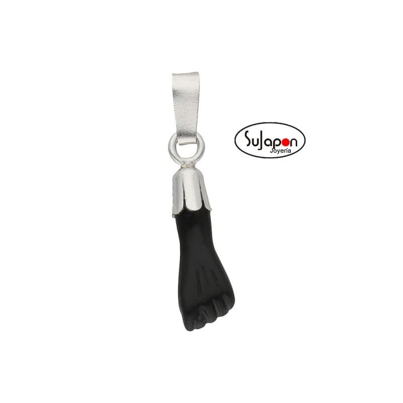 COLGANTE DE PLATA FIGA NEGRA PEQUEÑO