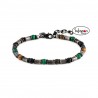 PULSERA INSTINCTSTYLE CON ACABADO NEGRO DE NOMINATION CON PIEDRAS