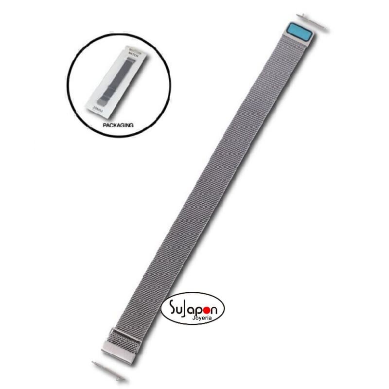 CORREA DE ACERO TIPO MILANESA 18 mm. CIERRE IMAN