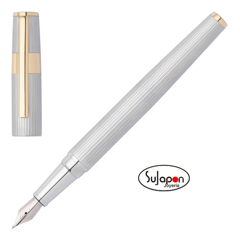 Pluma de Hugo Boss GEAR PINSTRIPE SILVER / GOLD