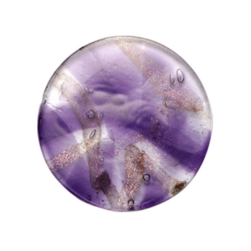 MEDALLÓN DE ACERO Y MURANO VICEROY