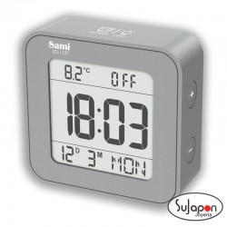 DESPERTADOR DIGITAL SAMI CON TEMPERATURA Y VOLUMEN