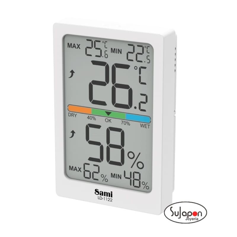 Termómetro e higrómetro digital de interior Sami, pequeño LD-1122