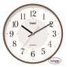 RELOJ DE PARED SILENCIOSO SAMI 30CM COLOR NOGAL