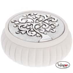 Caja redonda con árbol de la vida