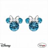 PENDIENTES DISNEY DE PLATA MINNIE CON CIRCONITAS AZULES