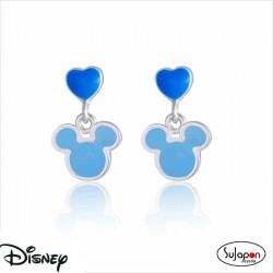 PENDIENTES DISNEY DE PLATA MICKEY AZULES
