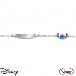 PULSERA TIPO ESCLAVA DISNEY DE PLATA DE STITCH