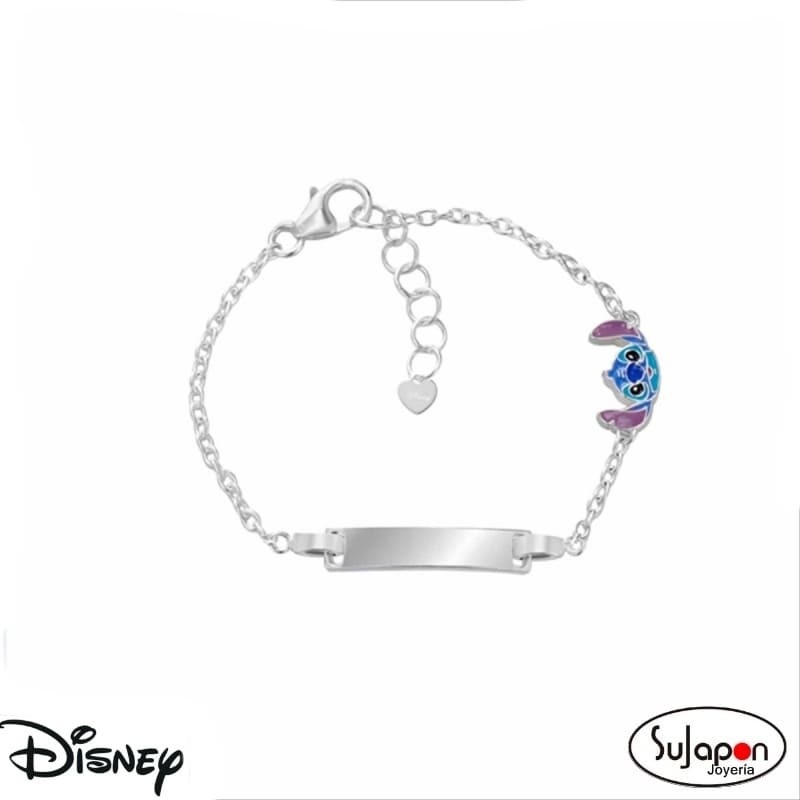 PULSERA TIPO ESCLAVA DISNEY DE PLATA DE STITCH
