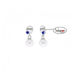 PENDIENTES PLATA BRISA  DE MAREA JEWELS CON PERLA