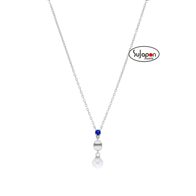 COLLAR PLATA CON PERLA MAREA JEWELS