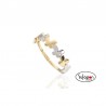 ANILLO ORO COMBINADO CON MARIPOSAS