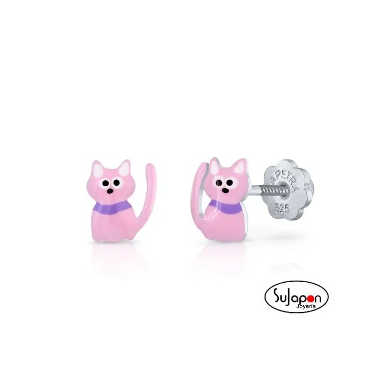 Pendientes Gata Missa de La Petra de rosca