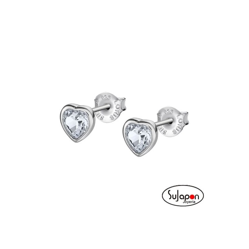 PENDIENTES LOTUS SILVER  CORAZÓN LP2000-4/1