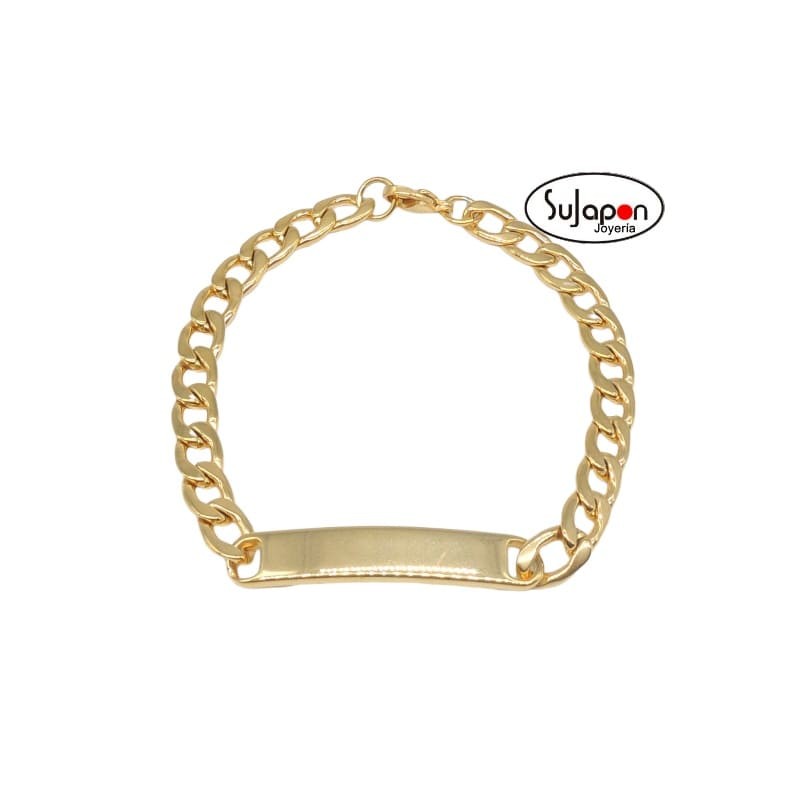 PULSERA  ACERO CHAPADO ORO TIPO ESCLAVA