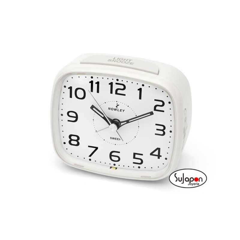 DESPERTADOR NOWLEY ANALÓGICO RECTÁNGULAR MEDIANO