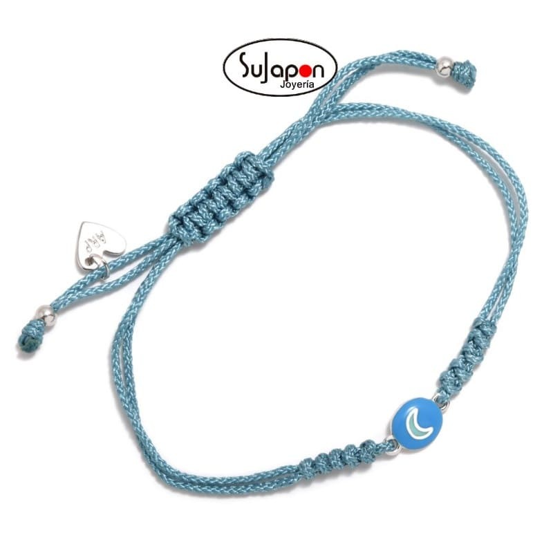 PULSERA CORDÓN AZUL FUN LUNA DE AGATHA RUIZ DE LA PRADA