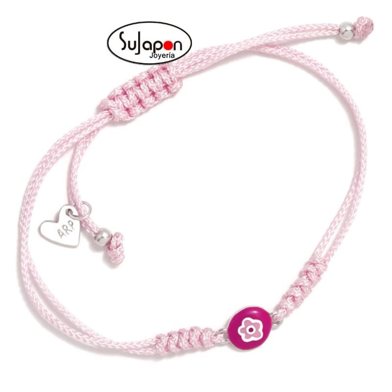PULSERA CORDÓN ROSA FUN FLOR DE AGATHA RUIZ DE LA PRADA