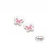 PENDIENTES MINICHARMS ROSCA MARIPOSA ROSA DE AGATHA RUIZ DE LA PRADA