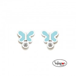PENDIENTES NEWBEBE ROSCA DE MARIPOSA CON CIRCONITA DE AGATHA RUIZ DE LA PRADA