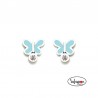 PENDIENTES NEWBEBE ROSCA DE MARIPOSA CON CIRCONITA DE AGATHA RUIZ DE LA PRADA