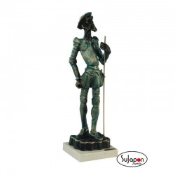Figura Quijote a Caballo de A.Anglada, Juego de Sancho Panza en burro.