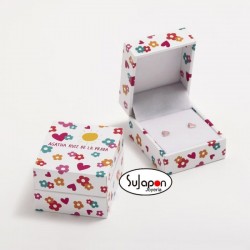 PENDIENTES ROSCA FLOR FUCSIA DE AGATHA RUIZ DE LA PRADA