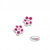 PENDIENTES ROSCA FLOR FUCSIA DE AGATHA RUIZ DE LA PRADA