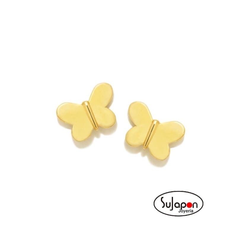 PENDIENTES MARIPOSA NEW BEBÉ DE AGATHA RUIZ DE LA PRADA CHAPADO EN ORO