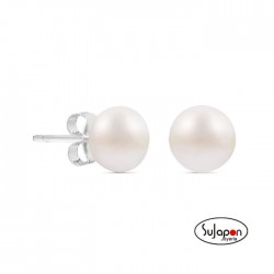 PENDIENTE PLATA CON PERLA DE RIO